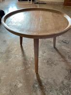 Zeer mooi fijn/degelijk houten tafeltje 55cm doorsnee 41cmH, Huis en Inrichting, Tafels | Salontafels, Ophalen, Minder dan 50 cm