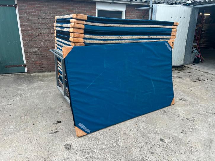Turnmatten 200x120 - 18 stuks, Sport en Fitness, Turnen, Gebruikt, Materiaal, Blauw, Ophalen