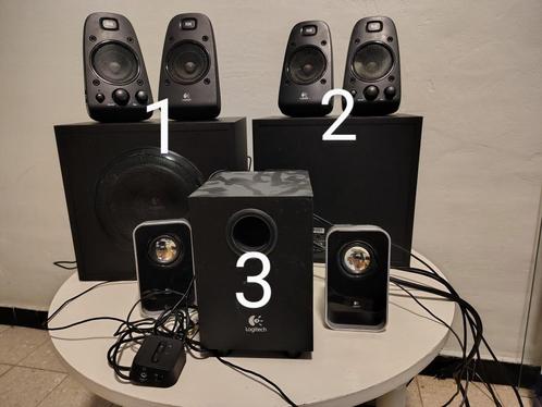 Luidsprekers te koop samen voor een spotprijs of apart, Audio, Tv en Foto, Luidsprekerboxen, Gebruikt, Subwoofer, 120 watt of meer