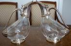 Paar verzilverde wijnkaraffen, 1960-70., Ophalen of Verzenden