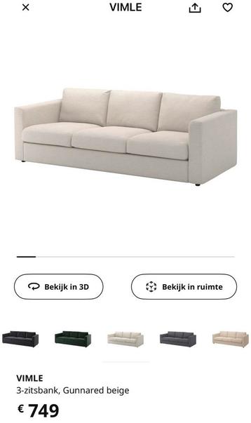 Nu voor €150!!!  3-zitbank in perfecte staat beschikbaar voor biedingen