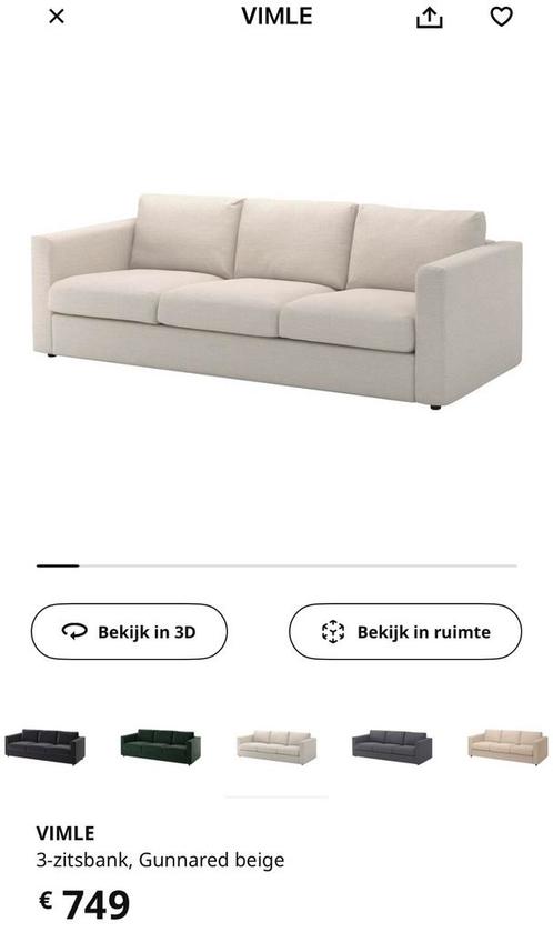 Nu voor €150!!!  3-zitbank in perfecte staat, Huis en Inrichting, Zetels | Complete zithoeken, Zo goed als nieuw, Ophalen