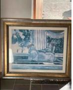 Ets/ schilderij met windhonden, Ophalen