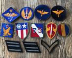 Patchset voor het Amerikaanse leger/luchtmacht uit de Tweede, Ophalen of Verzenden, Landmacht, Embleem of Badge