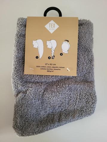 katoenen haarhanddoek 27x62 cm hair towel hoofdhanddoek Tex beschikbaar voor biedingen