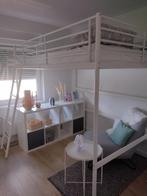 Hoogslaper - Ikea - 140 br, Huis en Inrichting, Slaapkamer | Bedden, Ophalen, Gebruikt, Wit, 140 cm