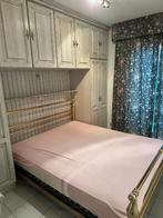 Vintage bed 160x200 incl. verstelbare lattenbodem en matras, Huis en Inrichting, Slaapkamer | Complete slaapkamers, Ophalen, Gebruikt