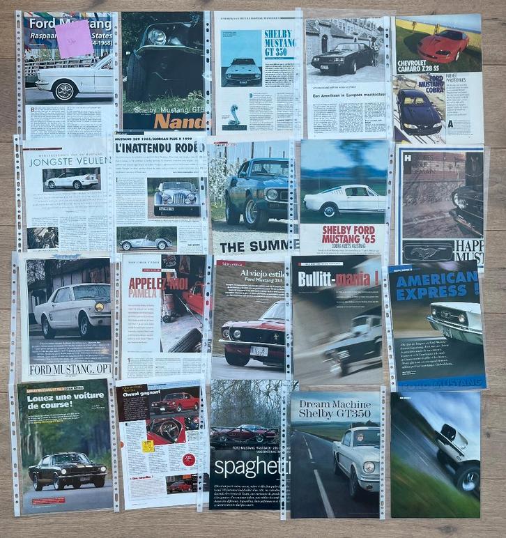 FORD MUSTANG - ARTICLES, Livres, Autos | Brochures & Magazines, Ford, Enlèvement ou Envoi