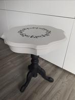 Rond bijzettafeltje upcycled, Huis en Inrichting, Ophalen, Zo goed als nieuw, Rond