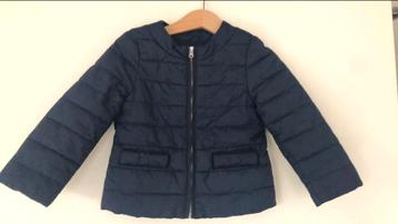 Veste fille bleue Benetton 2 ans mi saison