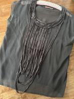 Blouse vintage maat M, Kleding | Dames, Blouses en Tunieken, Maat 38/40 (M), Bruin, SAINT TROPEZ, Ophalen of Verzenden