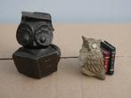 Deux hiboux avec livre et monocle, Enlèvement ou Envoi, Comme neuf, Animal