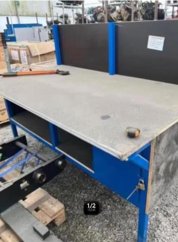 2m professionele magazijntafel, beschikbaar voor biedingen