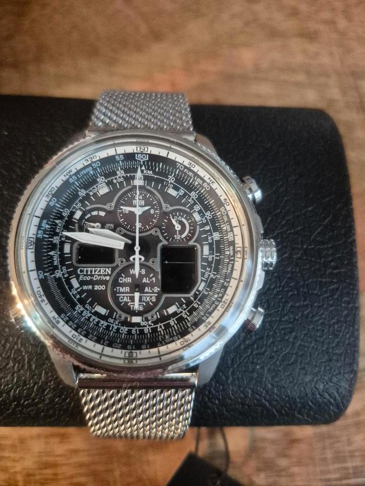 Citizen JY8030-83E Navihawk – Nieuw in Doos, Handtassen en Accessoires, Horloges | Heren, Nieuw, Polshorloge, Citizen, Zilver