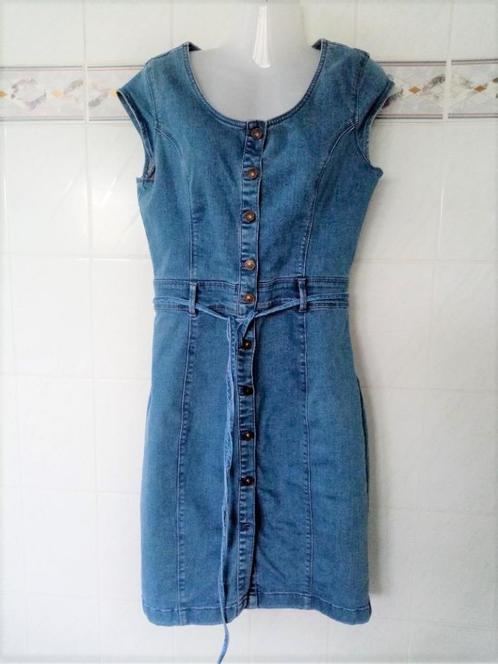 Yessica : jeansjurk spijkerjurk jurk kleed met binder mt M, Kleding | Dames, Jurken, Zo goed als nieuw, Maat 38/40 (M), Blauw