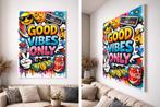 Good vibes only pop art, Antiek en Kunst, Kunst | Schilderijen | Modern, Ophalen