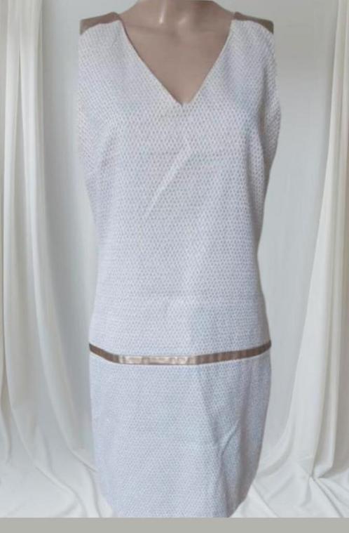 ✨️PHILDAR Mouwloze Jurk - Maat 42 valt kleiner - Topstaat✨️, Kleding | Dames, Jurken, Zo goed als nieuw, Maat 42/44 (L), Wit, Boven de knie