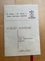 Feuillet souvenir Cardinal Mercier-beperkte oplage-1976, Postzegels en Munten, Met stempel, Verzenden, Gestempeld, 1e dag stempel