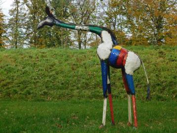 Giraffe ''Balou'' XL - 165 x 150 cm - Handgemaakt Kunstwerk beschikbaar voor biedingen