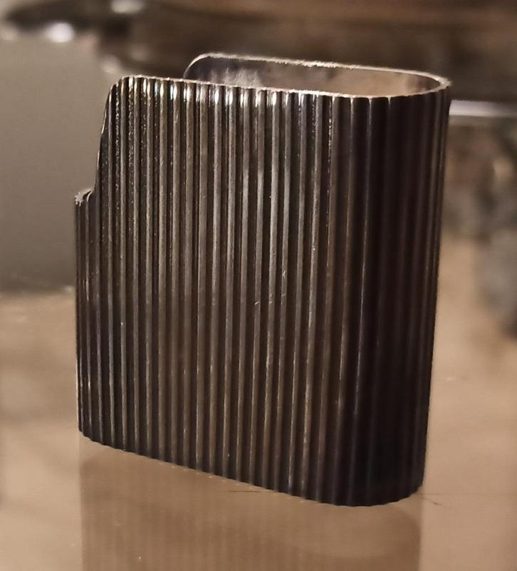 Verzilverde zoetstofhouder 5x5x2cm, Collections, Collections Autre, Comme neuf, Enlèvement ou Envoi