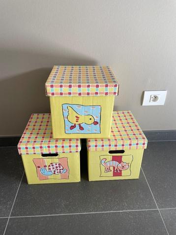 Vintage opbergdozen Ikea drie stuks beschikbaar voor biedingen