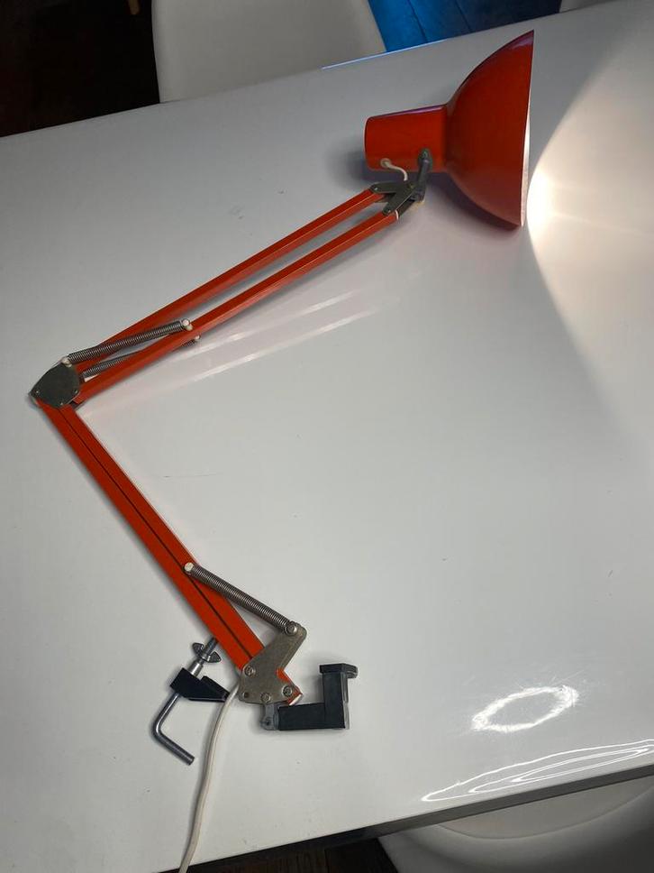 Wechelstorm vintage architectenlamp, Huis en Inrichting, Lampen | Tafellampen, Zo goed als nieuw, Ophalen of Verzenden