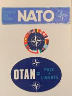 3 Stickers NATO NAVO OTAN, Overige soorten, Overige typen, Ophalen of Verzenden