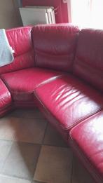 canapé en cuir rouge neuf 5 places très confortable, Huis en Inrichting, Nieuw, Leer, Ophalen of Verzenden