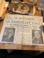 Originele krant le quotiddien 07-05-1945 Eerste druk  ww2, Ophalen of Verzenden