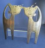 O-1-KAT: Oorbel Veredeld metaal Lengte 7 cm. / 3½ cm., Overige materialen, Hangers, Verzenden, Nieuw