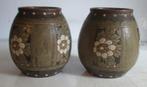 vases art déco Boch Keramis en grès à motif floral 119, Antiquités & Art, Envoi