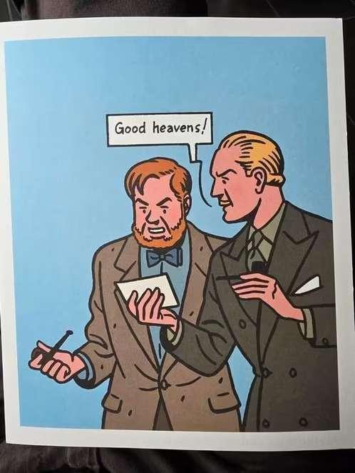 Blake en Mortimer zeefdruk van Floc'h, Antiek en Kunst, Kunst | Litho's en Zeefdrukken, Ophalen of Verzenden