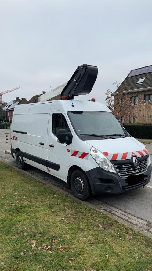 Renault master hoogtewerker, Auto's, Bestelwagens en Lichte vracht, Bedrijf, Bluetooth, Renault, Euro 6, Ophalen