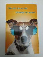 Een verjaardag postkaart een hond met bril aan, Verzamelen, Postkaarten | Dieren, Ophalen