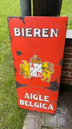 Emaille bord Aigle Belgica., Reclamebord, Gebruikt, Ophalen