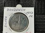 België - ZILVER 50 BEF Wereldtentoonstelling -1958, Ophalen, Zilver