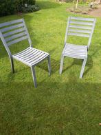 Twee aluminium stoelen., Gebruikt, Ophalen of Verzenden, Aluminium