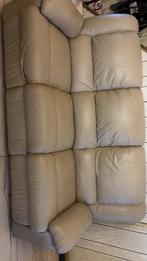 Canapé 3 places RELAX – Cuir [Beige/Taupe] – Très bon état, Enlèvement, Utilisé