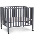 Babypark grijs wieltjes, incl matras en parkbekleding, Kinderen en Baby's, Ophalen, Zo goed als nieuw, Wieltjes