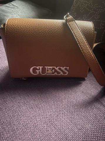 GUESS Uptown Chic Mini Xbody Flap Cognac beschikbaar voor biedingen
