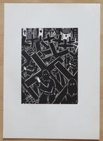 Houtsnede Frans Masereel: VEURNE: De Boetprocessie (2), Antiek en Kunst, Kunst | Etsen en Gravures, Verzenden