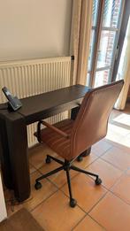 bureaustoel in cognac lederlook te koop, Huis en Inrichting, Ophalen, Gebruikt, Bureau