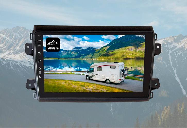 9-inch Camper Navigatie Fiat Ducato Radio Systeem 2021-heden, Caravanes & Camping, Camping-car Accessoires, Neuf, Enlèvement