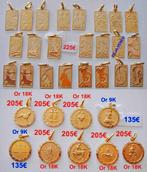 Pendentif zodiaque rectangulaire / rond, or 18K (ou 9K) NEUF, Neuf, Enlèvement ou Envoi, Or, Autres représentations