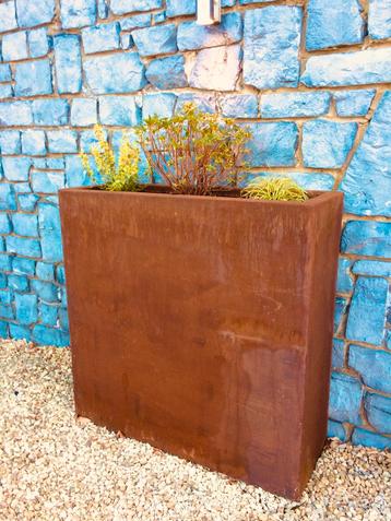 Jardiniere haute acier corten 3 mm epaisseur beschikbaar voor biedingen