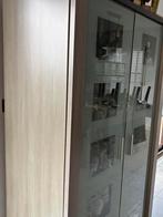 Licht eiken barkast, Huis en Inrichting, Kasten | Vitrinekasten, Ophalen, Gebruikt, 100 tot 150 cm, 200 cm of meer