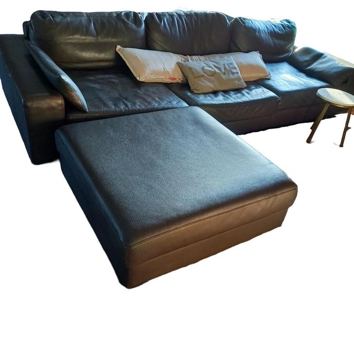 DESIGN ZETEL DARK EXPRESSO echt leder NU 3500 euro, Huis en Inrichting, Zetels | Zetels en Chaises Longues, Zo goed als nieuw