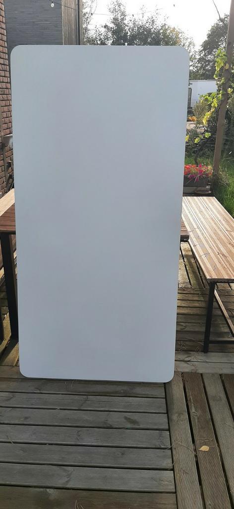 Multiplex tafelblad met linoleum top (wit), Huis en Inrichting, Tafels | Eettafels, Zo goed als nieuw, 50 tot 100 cm, 150 tot 200 cm