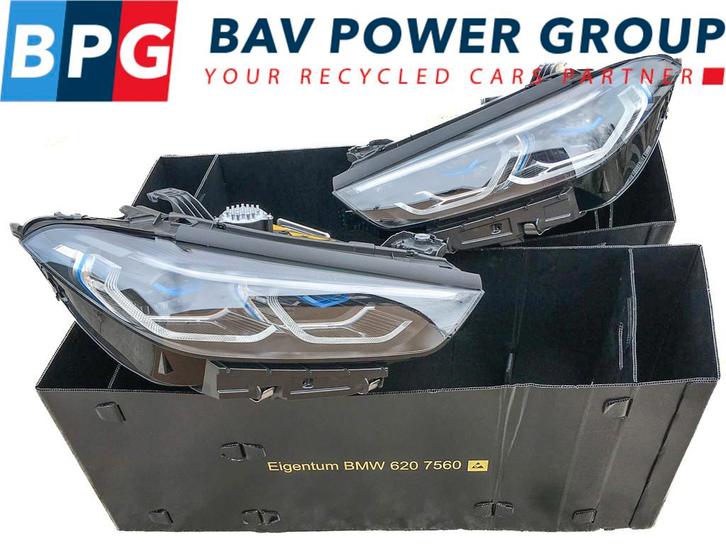 KOPLAMPEN SET LASER SHADOWLINE 8 serie (G15) (63117873270), Auto-onderdelen, Verlichting, BMW, Gebruikt