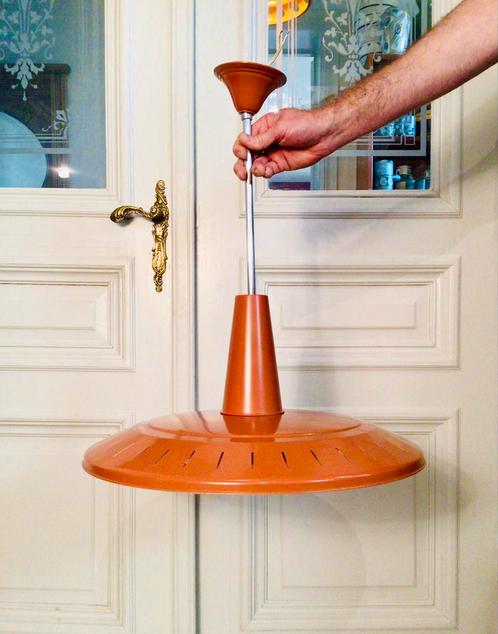 Vintage UFO hanglamp, Huis en Inrichting, Lampen | Hanglampen, Zo goed als nieuw, Ophalen